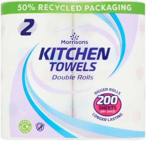 Morrisons Decorated Kitchen Towel 2 Roll