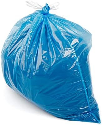 Ultrasac 20-30 Gallon 0.8 MIL Blue Drawstring Trash Bags - 30" x 33" - Pack of 36 - For Home, Kitchen, Bathroom, & Office