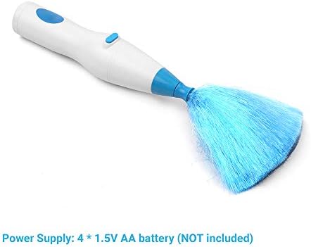 Duster,SIUKE Handheld Battery Operated Electric Spin Duster Feather Duster Retractable Microfiber Cleaning Brush Hand Dust Duster Brush Dust Removal Tool with 2 Brush Head