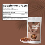 Organic Spree Babool Gond 200grams (7.05oz) | Acacia gum | Kikar Gond | Pure and Natural Gum