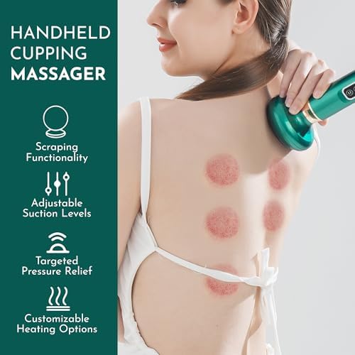 Anti Cellulite Bluile Massager - Handheld Electric Anti-Cellulite Contouring Body Sculpting Machine - Rechargeable Cordless Fat Vacuum Suction Remover Shaping Massage Device