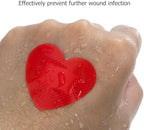 Heart-Shaped Bandages - 25Pcs Waterproof Adhesive Patches - Portable Variety Pack - Bulk for Outdoor Care