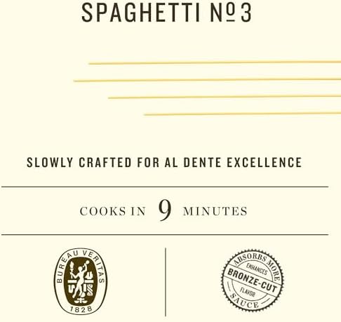 Rummo Spaghetti Pasta N.3 - Spaghetti Pasta Noodles, Durum Wheat Pasta, Thin Spaghetti Noodles, Italian Pasta, Dry Pasta - 16 Ounce (Pack of 20)