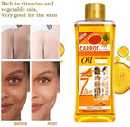 Carrot Oil for Massage and Skin Moisturizing, Lightweight Hydrating Body Oil for Dry Skin, Spa Body Care Oil with Carrot Extract, 200ml / 6.76 fl oz