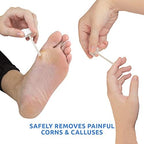 Maximum Strength Liquid Corn & Callus Remover for Feet & Hands with Salicylic Acid, Effective Corn and Callus Remover for Toes & Fingers with Applicator, 0.33 Oz, 4 Piece Set