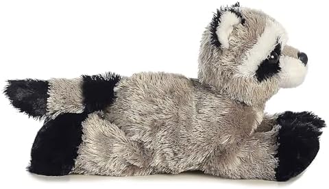 Aurora® Adorable Mini Flopsie™ Rascal™ Stuffed Animal - Mini Companions Ready for Playful Adventures - for Kids All Ages, Toddlers, Adults, and Families - Gray 8 Inches