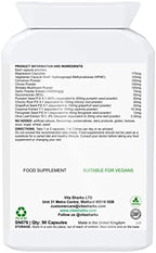 VitaCol Cleanse & Clear Herba 12+ Immunity Boosting Bowel & Colon Cleansing Vegan Formula. 12 Natural Kosher Ingredients for Digestive Health & General Body Detox