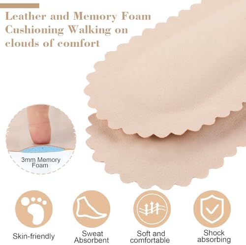 3 Pairs High Heel Cushion Inserts for Women, Adhesive Arch Support Sandal Inserts, Invisible Insoles Prevent Feet from Sliding Forward for High Heels, Pumps, Open Toes, Flats, and Sandals
