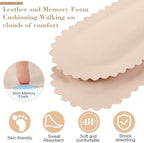 3 Pairs High Heel Cushion Inserts for Women, Adhesive Arch Support Sandal Inserts, Invisible Insoles Prevent Feet from Sliding Forward for High Heels, Pumps, Open Toes, Flats, and Sandals