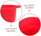 FRCOLOR Foldable Silicone Wax Warmer Liner Multi-purpose Wax Pot for Hard Beads Sugar Durable Easy to Use Mixing Bowl for Hair Removal and Facial Masks Red