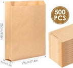 500Pcs Waxed Sanitary Napkin Disposal Bags, 7.5'' x 10'' x 3.5'' Feminine Hygiene Liner Bag, Tampon Disposal Bags Bulk for Business Restroom Bathroom Personal Dispensers