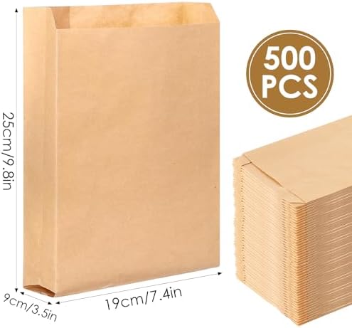 500Pcs Waxed Sanitary Napkin Disposal Bags, 7.5'' x 10'' x 3.5'' Feminine Hygiene Liner Bag, Tampon Disposal Bags Bulk for Business Restroom Bathroom Personal Dispensers