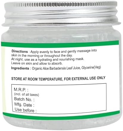 Raslok Aloe Vera Gel | 99% Pure Natural Aloe Gel | For Moisturizing Face Skin & Hair Care,Durable Moisturizing Hydrating Soothing | Non-Sticky (7.76 oz)