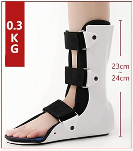 Foot Orthosis Adjustable Non-Slip Sole Ankle Joint Brace Fixed Magic Paste Breathable Removable Lining for Sprains Fractures Ankle,Left,L