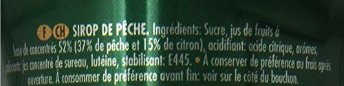Teisseire Peach Syrup 20.3 fl oz for flavoring tea, for sodas and more. French import, Peach