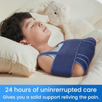 Velpeau Arm Sling for Sleep, Shoulder Immobilizer for Children, Boys, Girls - Very Soft Sling for Rotator Cuff Tear, Fractured, Dislocation, Broken, Postoperative, Fits Left & Right (S: Bust 25″-31.5″)