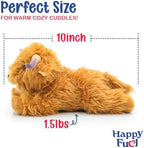 Highland Cow Microwavable Stuffed Animal – 1.5 lb Unscented Heating Pad Plush, Soft Cozy Cute Cow Toy for Relaxation and Comfort, Gift for Women, Girls, Adults & Kids by Happy Fuel