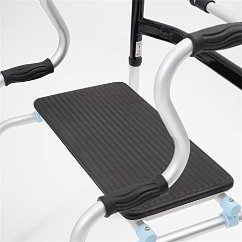 Folding Lightweight Aluminium Walking Zimmer Frame with Seat Adjustable Height for Seniors and Handicap Load Capacity:160kg(
