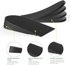 Adjustable Heel Lift Inserts for Shoes - Bukihome Orthopedic Shoe Lift for Uneven Legs 4 Layers Height Increase Insole for Heel Pain,Heel Spur,Achilles Tendonitis,Black,Medium(Women 9-11.5/Men 7-9.5)