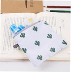 Sanitary Napkin Storage Bag, Portable Zipper Menstrual Pad Bag Tampons Holder Coin Purse for Girls Women