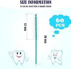 Interdental Brush Dental Picks Tooth Floss Interdental Brush Between Teeth Refills White Refills for Tooth Cleaning(150 Pieces,Tight)