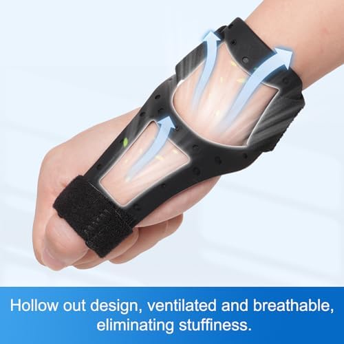 Velpeau Waterproof Thumb Brace for Arthritis Pain and Support, Semi-rigid Silicone Thumb Spica Splint Ideal for De Quervains Tenosynovitis, Tendonitis, One Size Fits Most, Can be Worn on Both Hands