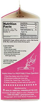 Gold Medal Variety Candy Flossugar (Blue Raspberry and Pink Vanilla) , 52 oz - 1/2 Gallon, 2 Pack