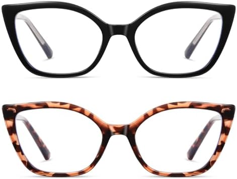 LKEYE Cat Eye Reading Glasses Women Blue Light Cute Computer Readers Stylish Spring Hinge Designer Retro Eyewear LK6096