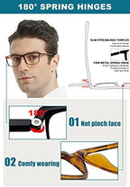 Mens Reading Glasses Stylish Readers Large Lightweight Reader 1.0 1.25 1.5 1.75 2.0 2.25 2.5 2.75 3.0 3.5 4.0