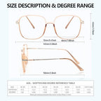 3 Pack Oversized Reading Glasses for Women Men, Large Super Light Frame Blue Light Blocking Readers Eyeglasses