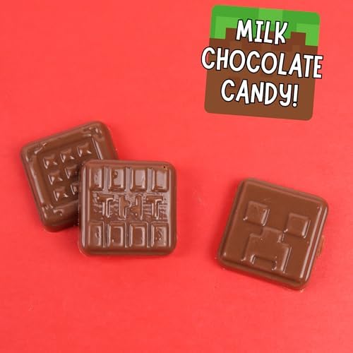 2025 Minecraft Christmas Advent Calendar, 24 Day Holiday Countdown, Chocolate Candy Inside, 1.76 Ounce