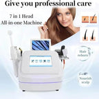 Hair Analyzer for Skin Diagnosis, 7 Inch Scalp Detector, Multifunctional Hair Follicle Analysis Machine, with 7 Handles