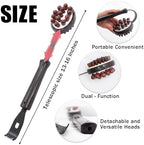 Body Massage Hammer,Telescoping Meridians Back Knock Massager,Detachable Heads Back Scratcher,Portable Gua Sha Massage Relaxing Tool