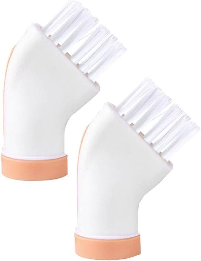 Multi-use Cleaning Brush Can Be Connected to Mineral Water Bottle, Multi-Purpose Bottle Gap Cleaning Brush (2*White)