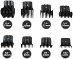 2024 Upgraded 8 Pack Trimmer Guards Set for BaBy-liss-PRO Barber-ology FX787 & FX726 Trimmer, Replacement Guards with Metal Spring Clip