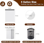 5 Gallon Trash Bags Drawstring, 360 Count 1.2 Mil Thick Garbage Bags by WOWSOLID, Fit Liners 15-20 Liter, 4.5-5.5 Gal, Trash Can Bin for Bathroom, Kitchen, Bedroom, Office