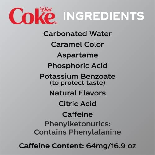 Diet Coke Soda Soft Drink, 16.9 fl oz, 12 Pack