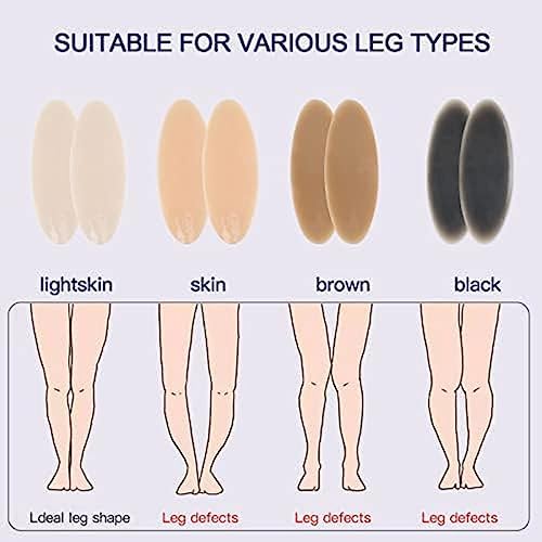 Self Adhesive Gel Pads For Calves, 1 Pair Silicone Leg Onlays Women Leg Corrector For Crooked Or Thin Skinny Legs, Skin-Friendly,Light,300g,Hilarious123