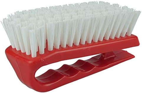 Weiler 44395 6" Block Size, Iron Style Plastic Block, White Polypropylene Fill, Hand Scrub Brush