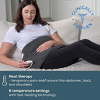 Beurer Weighted Heating Pad, XL Size with Quilted Super Soft Fabric, 6 Heat Levels, Auto Shut Off, Machine Washable, Electric Heated Pads, 3lbs Weight, 12" x 24", UHP27