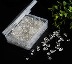 Natural Chip Stone Beads Crystal Quartz 5-8mm About 400 Pieces Irregular Gemstones Healing Crystal Loose Rocks Bead Hole Drilled DIY for Bracelet Jewelry Making Crafting (5-8mm, Clear Crystal Quartz)