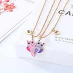 Friendship Necklace Cute Cat Jewelry for Women Bestie Birthday Valentine's Day Couple Trendy Fashion Creative Stylingchristmas gifts friendship gifts for women valentines