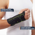 Deluxe 3-Strap Wrist Brace – Adjustable Support for Carpal Tunnel, Fractures, Tendonitis, and Post-Op Recovery – Lightweight, Breathable Design for Day and Night Use (S/M, Right Hand)