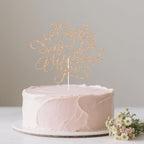 Wedding Cake Topper - I Can't Say I Do Without You, Bridal Shower, Bachelorette, Engagement Party Decorations Rose Gold Glitter