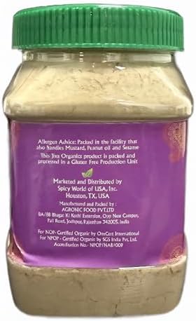 Organic Amla Powder 1.25 LB (20oz) - Pure, Lab Tested, Gluten Free, Non-GMO, Pure Amalaki Powder From India, Vitamin C, Bulk Bag, 100% Raw & Natural - by Jiva Organics