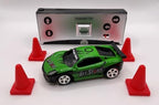 Mini RC 1:58 Scale Small Pocket Portable Micro Racing Car Can Miniature Coke Can Upgraded 2.4G Wireless Radio Remote Control for Multi-Users (Qty. 1 = 1 Can) (Green)