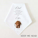 Wedding Gift for Dog Lovers | Personalized Dog Wedding Handkerchief | Wedding Gift for Couple Bride Groom from Pet Dog Cat | Bridal Shower Gift