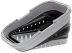 SAMMART 19L (5 Gallon) Collapsible Tub with Handle - Portable Outdoor Picnic Basket/Crater - Foldable Shopping Bag - Space Saving Storage Container (Grey/Black)