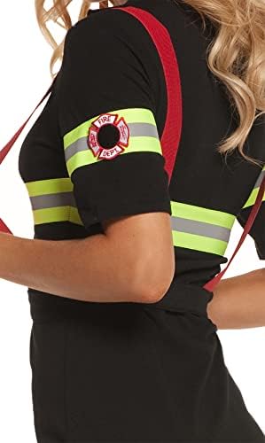 Hotspot Fire Fighter Woman Captain Chief Costume Halloween Outfit