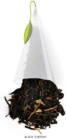 Tea Forte Black Currant Black Tea Event Box, Bulk Pack of 48 Pyramid Infuser Tea Sachets for All Occasions